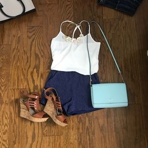 Dark Navy highwaisted shorts